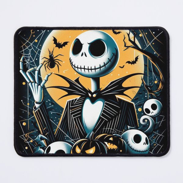 Item preview, Jack the Skellington with Spider Net Halloween designed and sold by GhostDigger.