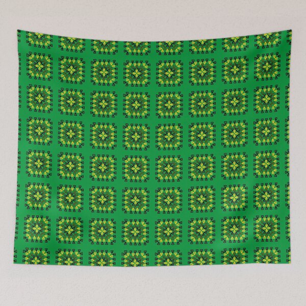 Item preview, Crochet Granny Squares Print. Repeating Tile Pattern designed and sold by gloriamelrose.