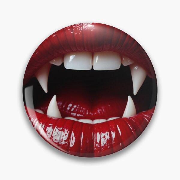 Item preview, vampire woman's red lips isolated  designed and sold by Creative88Art.