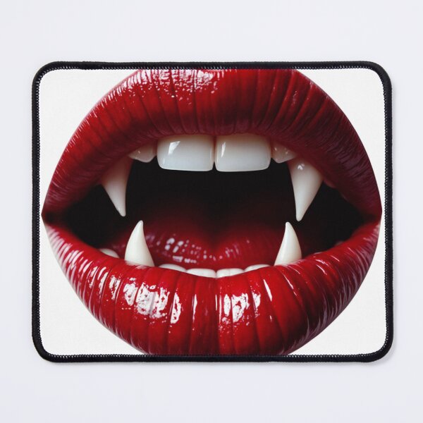 Item preview, vampire woman's red lips isolated designed and sold by Creative88Art.