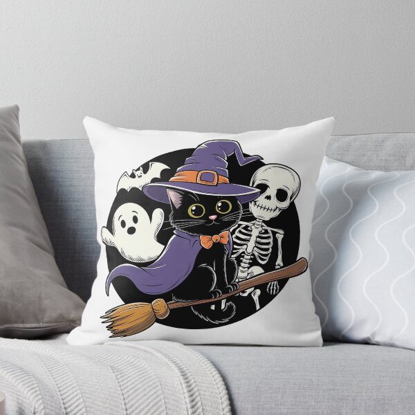 Item preview, Enchanted Halloween Night: Whimsical Cat & Friends designed and sold by 3MillsDesign.