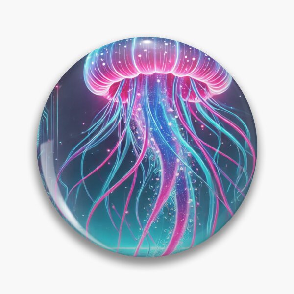 Item preview, Cyberpunk Glowing Jellyfish designed and sold by GabrielWest.