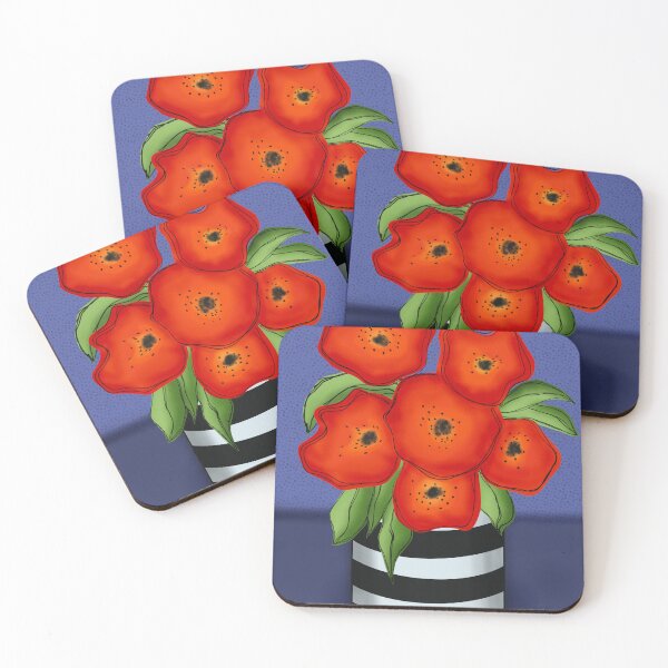 Item preview, HappyPoppies designed and sold by Abstract Art by Martina Kunze.