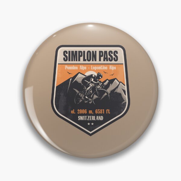 Artikelvorschau, Simplonpass Schweiz Radfahren Berg Design entworfen und verkauft von CynthiaGraphics.