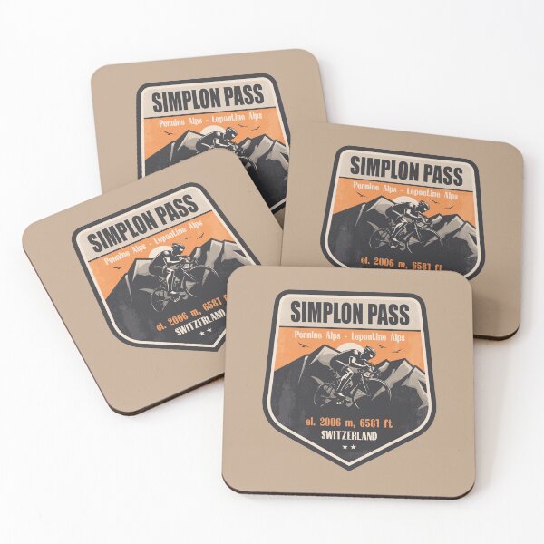 Artikelvorschau, Simplonpass Schweiz Radfahren Berg Design entworfen und verkauft von CynthiaGraphics.