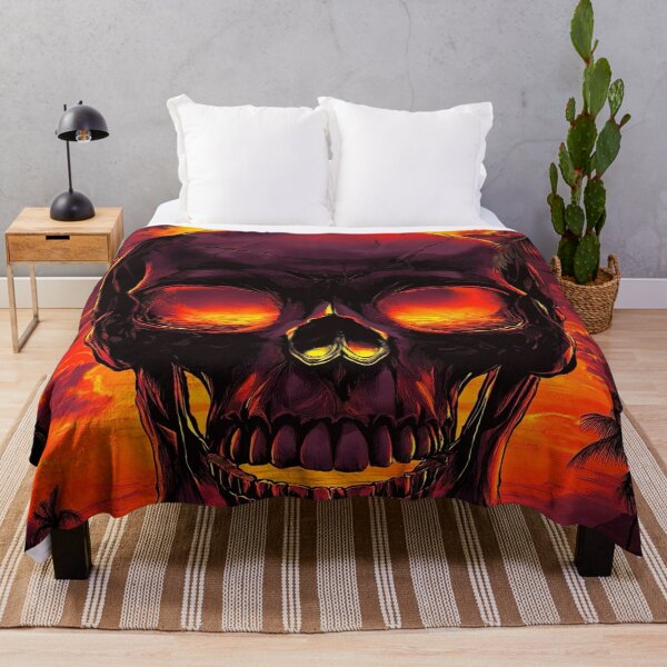 Item preview, Sunset Skull designed and sold by MatrixTattoo.