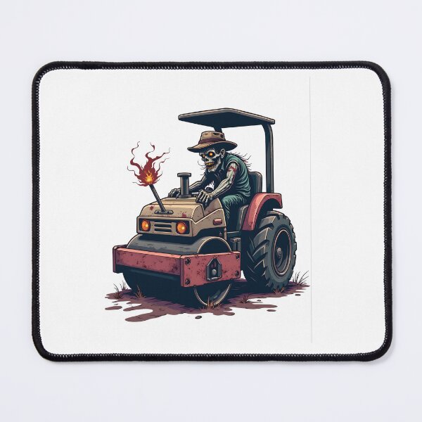 Item preview, Zombie rides on a steamroller designed and sold by kjp-design.