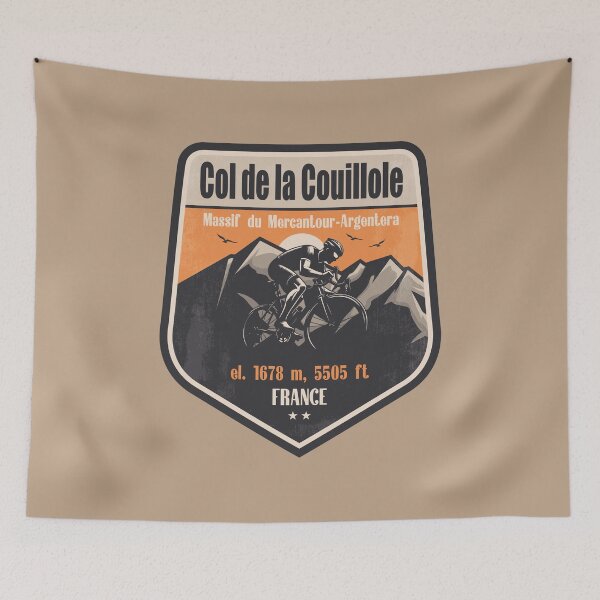 Item preview, Col de la Couillole France Cycling Mountain Design designed and sold by CynthiaGraphics.