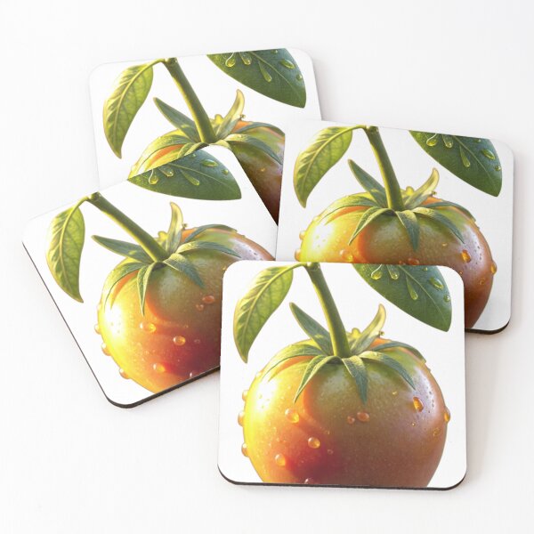 Item preview, isolated fresh tomato with drops designed and sold by Creative88Art.