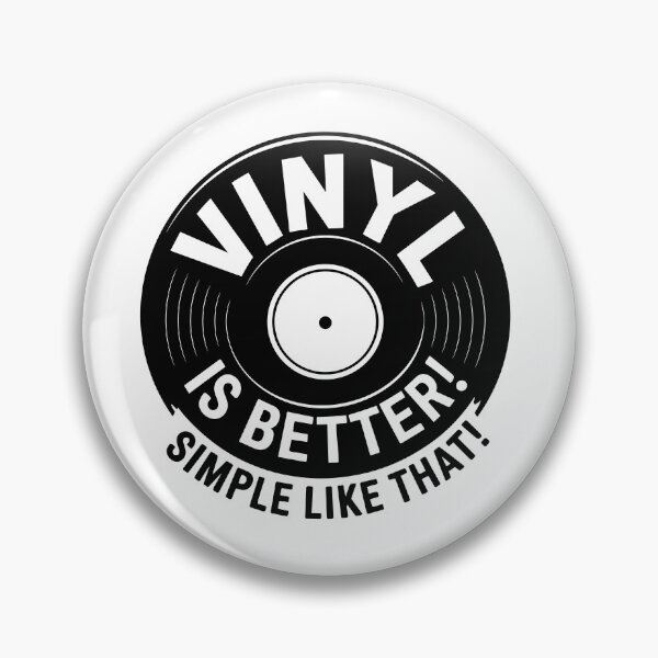 Item preview, "Vinyl is Better, simple like that!" – Black & White Vinyl Record Design. Real Djs gift. designed and sold by paulo silveira.