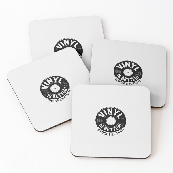 Item preview, "Vinyl is Better, simple like that!" – Black & White Vinyl Record Design. Real Djs gift. designed and sold by paulo silveira.