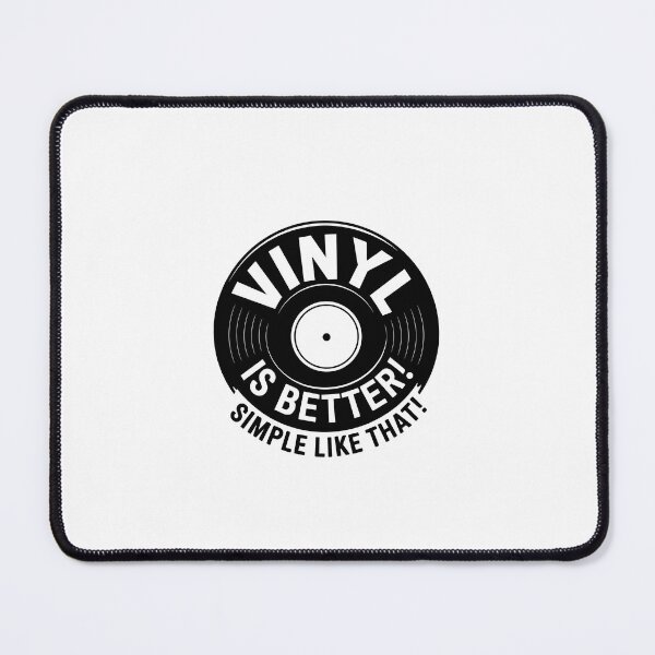 Item preview, "Vinyl is Better, simple like that!" – Black & White Vinyl Record Design. Real Djs gift. designed and sold by paulo silveira.