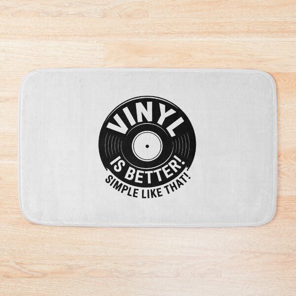 Item preview, "Vinyl is Better, simple like that!" – Black & White Vinyl Record Design. Real Djs gift. designed and sold by paulo silveira.