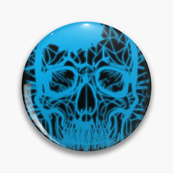 Item preview, Blue light skull designed and sold by Boogeyman Bill.