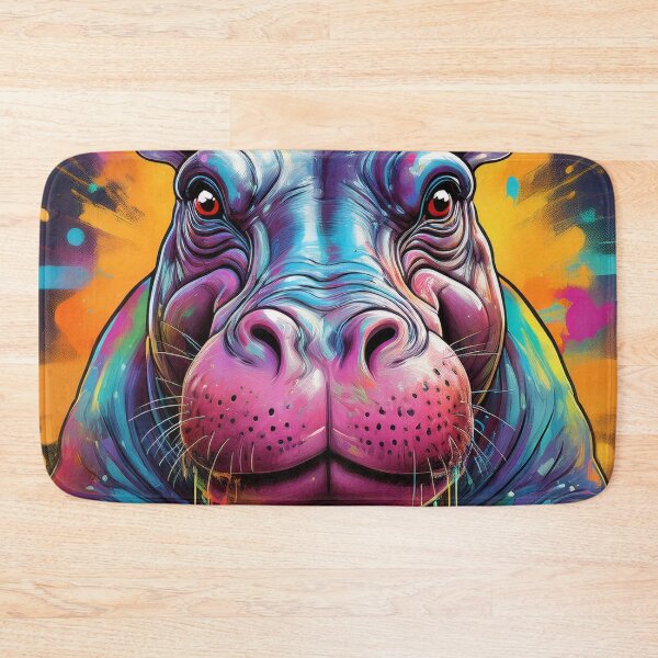 Item preview, Graffitti Style Hippopotamus designed and sold by Boxing Kangaroo Retail Company.