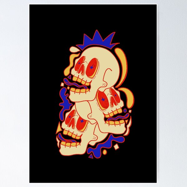 Item preview, Punk rock skulls designed and sold by Swadeillustrations.