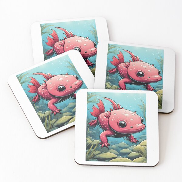 Item preview, Red Axolotl Art designed and sold by RetroPop23.
