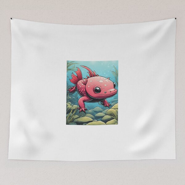 Item preview, Red Axolotl Art designed and sold by RetroPop23.