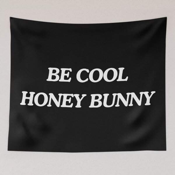 Item preview, Retro 'BE COOL HONEY BUNNY' Vintage Typography Design designed and sold by ShirtandStyle.