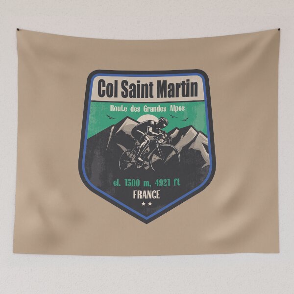 Item preview, Col Saint Martin France Cycling Mountain Design designed and sold by CynthiaGraphics.