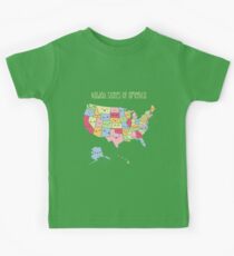 Kawaii States of America Kids T-Shirt