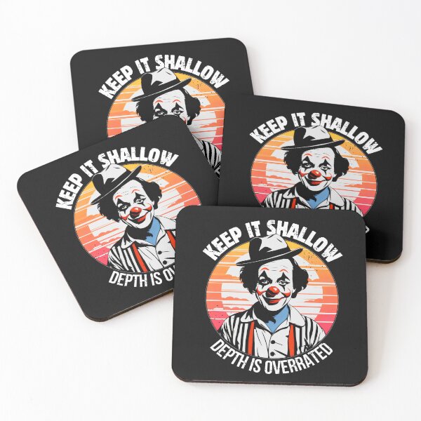Item preview, A Clown's Critique: Orange Sunset, Black Heart designed and sold by SplashTastic.
