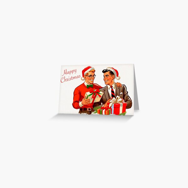 Item preview, Gay Christmas card 2024 designed and sold by MRRIKGB.