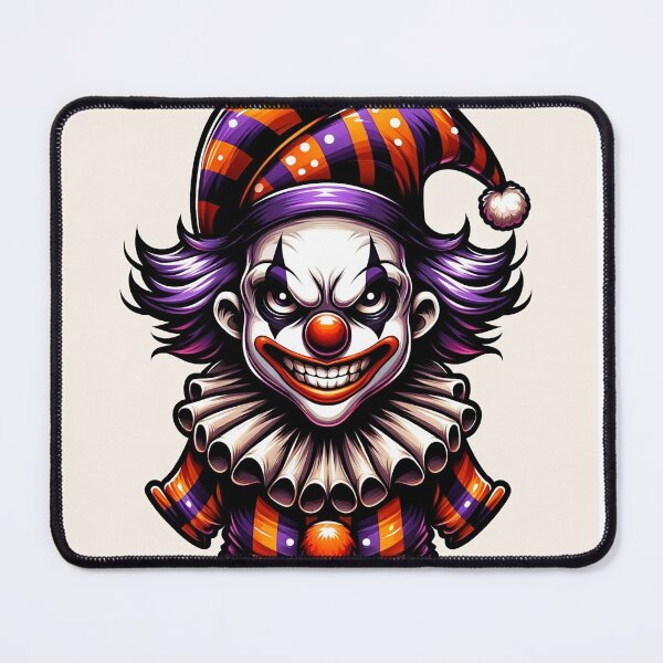 Item preview, Scary clown halloween spooky cute kawaii chibi joke designed and sold by headlessdreamer.
