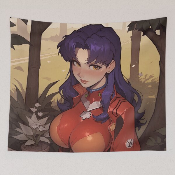 Item preview, Beautiful Girl With Purple Hair designed and sold by WaifuBrowser.