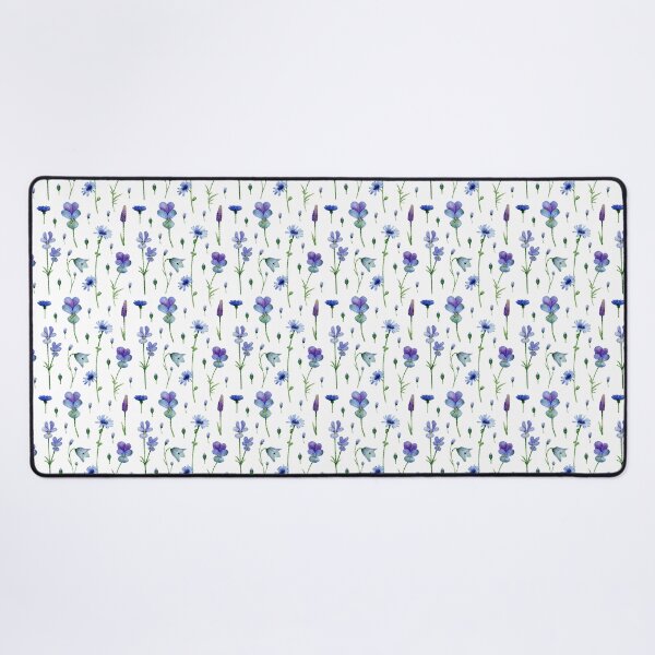 Item preview, Watercolor of Blue Wildflowers - Bluebells, Pansies & Cornflowers designed and sold by JoeysPODShop.