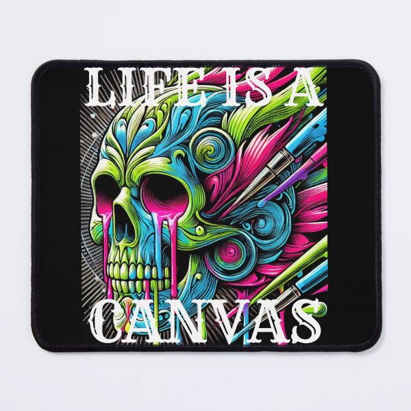 Item preview, Life Is A Canvas: Vibrant Skull Art designed and sold by live-fully.