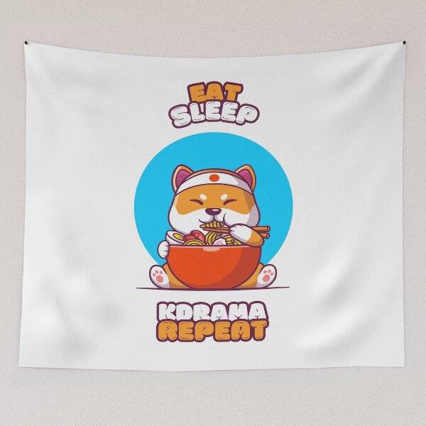 Item preview, Eat sleep kdrama repeat designed and sold by YourChingu.