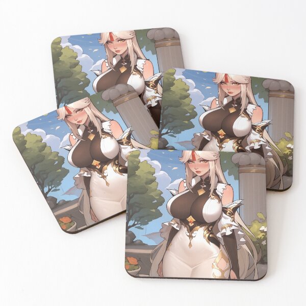 Item preview, Fighter Girl in White Dress designed and sold by WaifuBrowser.