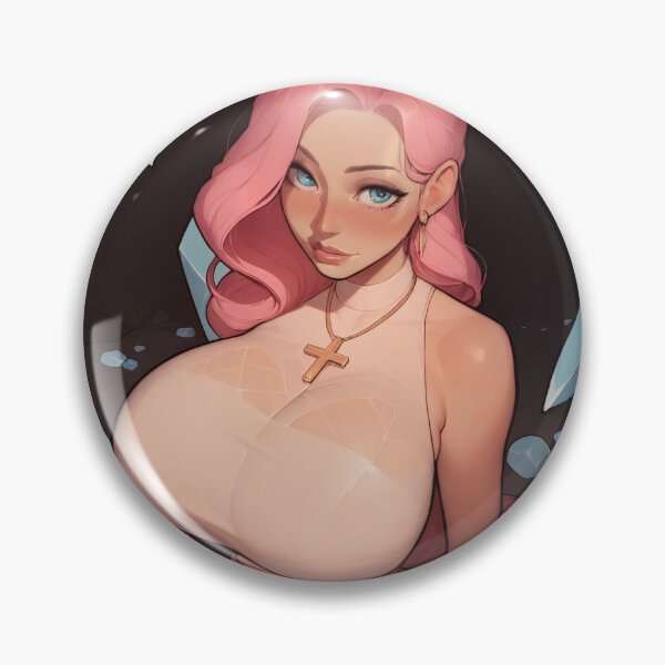 Item preview, Pink Haired Girl in Crystal Cave designed and sold by WaifuBrowser.