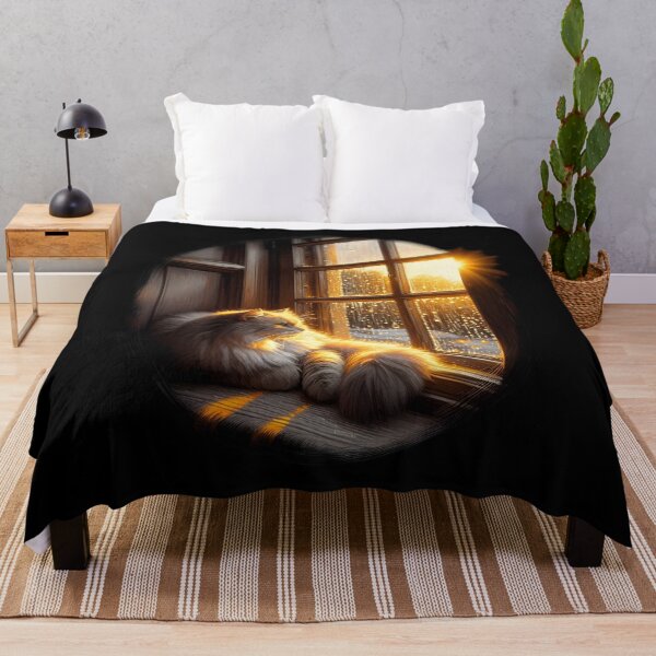 Item preview, Cozy Cat at Sunset Window designed and sold by IllumeInk.