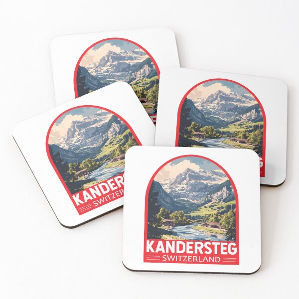 Item preview, Kandersteg Switzerland Travel Art Emblem designed and sold by KrisSidDesigns.