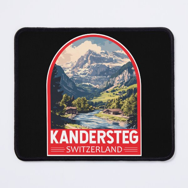 Item preview, Kandersteg Switzerland Travel Art Emblem designed and sold by KrisSidDesigns.