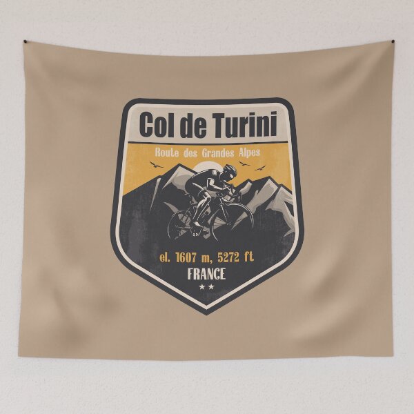 Item preview, Col de Turini France Cycling Mountain Design designed and sold by CynthiaGraphics.