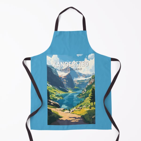 Item preview, Kandersteg Switzerland Travel Art Vintage designed and sold by KrisSidDesigns.