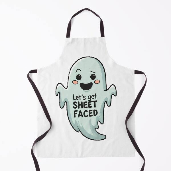 Item preview, "Lets Get Sheet Faced" Cute Halloween Ghost designed and sold by OnPar-Tees.