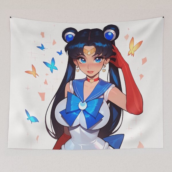 Item preview, Sailor Girl with Butterflies designed and sold by WaifuBrowser.