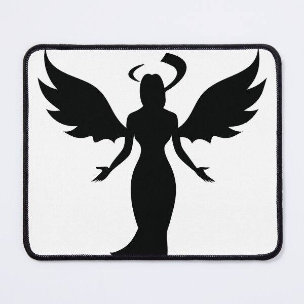 Item preview, silhouette figure woman with wings designed and sold by Creative88Art.