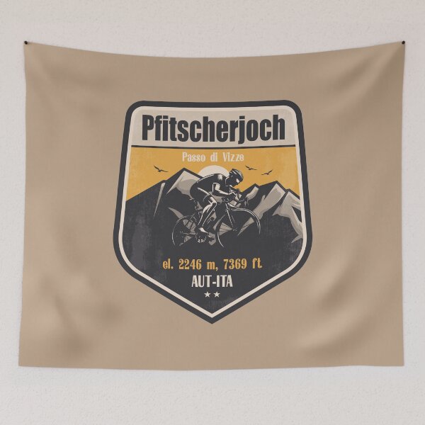 Item preview, Pfitscherjoch Austria - Italy Cycling Mountain Design designed and sold by CynthiaGraphics.