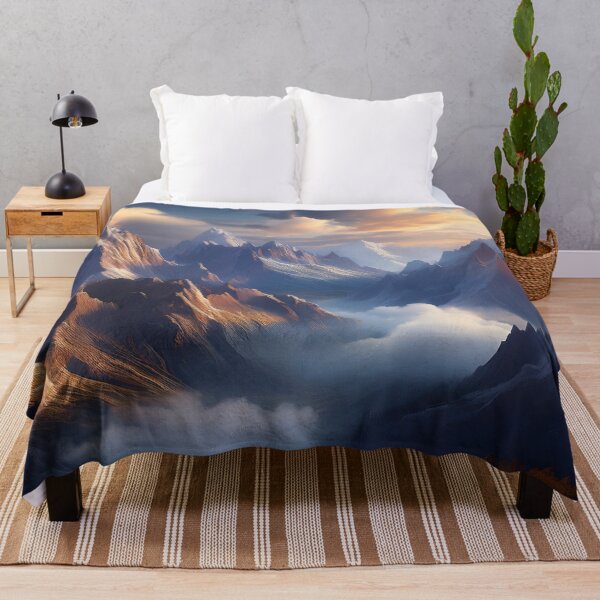 Item preview, Majestic Mountain Peaks at Sunset designed and sold by RaiyaTees.