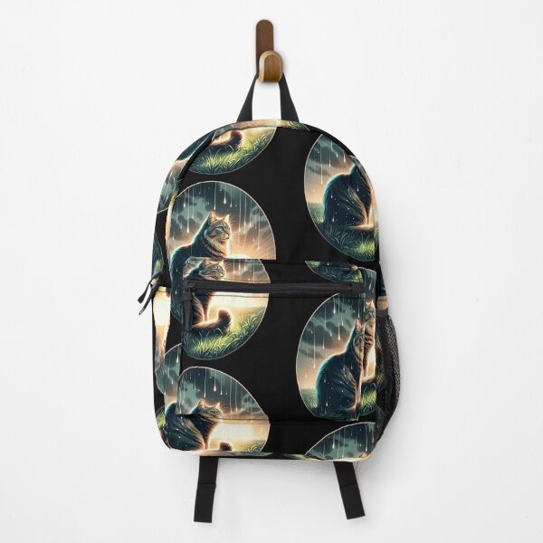 Item preview, Mystical Cat in Rainy Sunrise designed and sold by IllumeInk.