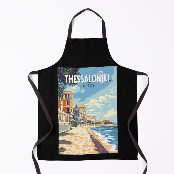 Item preview, Thessaloniki Greece Travel Art Vintage designed and sold by KrisSidDesigns.