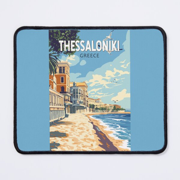 Item preview, Thessaloniki Greece Travel Art Vintage designed and sold by KrisSidDesigns.