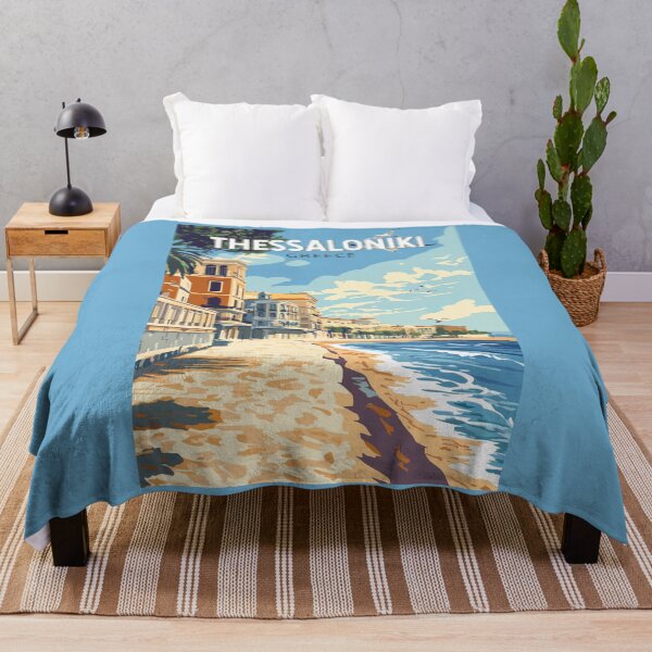 Item preview, Thessaloniki Greece Travel Art Vintage designed and sold by KrisSidDesigns.