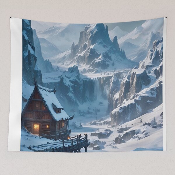 Item preview, North Wind Dales Hunters Lodge - Fantasy Realms Scene designed and sold by Delerat7.