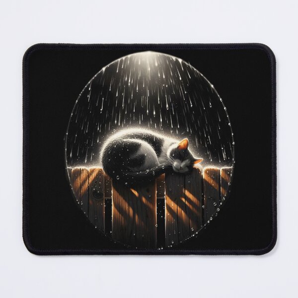 Item preview, Sleeping Cat in Rainy Night designed and sold by IllumeInk.